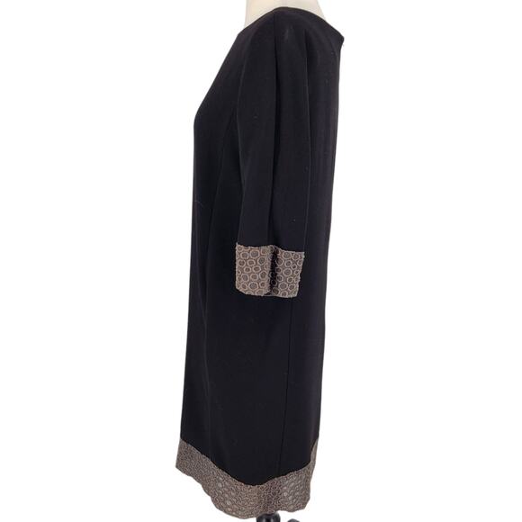 Vintage 49 AV by Junko Shimada Black Sheath Dress W/ Pockets Made in Japan - Picture 3 of 7